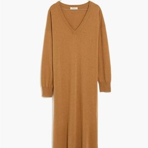 (Re)sourced Cashmere V-Neck Midi Dress